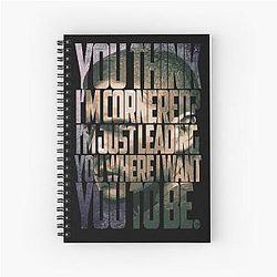 Michael Scofield Motivational Design Spiral Notebook