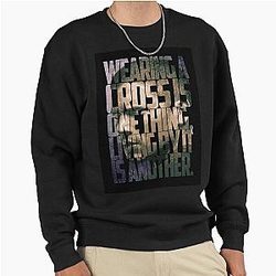 Michael Scofield Motivational Typography Camouflage Pullover Sweatshirt