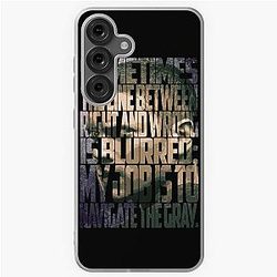 Michael Scofield Bold Typography with Camouflage Design Samsung Galaxy Soft Case