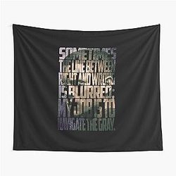 Michael Scofield Bold Typography Camouflage Design Tapestry