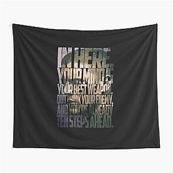 Michael Scofield Motivational Typography Camouflage Design Tapestry