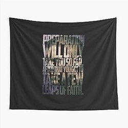 Michael Scofield Motivational Typography with Camouflage Design Tapestry