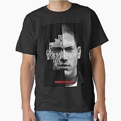 Black and white Michael Scofield Prison Break Classic T-Shirt