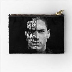 Black and white Michael Scofield Prison Break quote Zipper Pouch