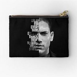 White Michael Scofield Prison Break Quote Zipper Pouch