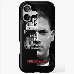 Black and white Michael Scofield Prison Break quote iPhone case