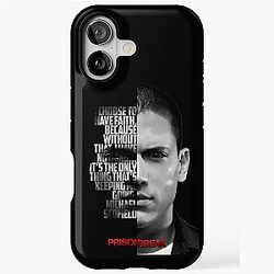 Black and white Michael Scofield, Prison Break Case for iPhone
