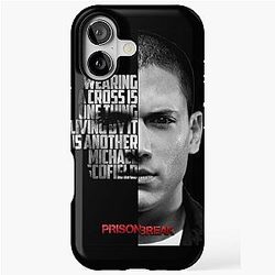 Black and white Michael Scofield Prison Break quote iPhone tough case