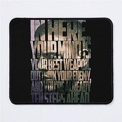 Michael Scofield Bold Typography with Camouflage Design Mouse Pad
