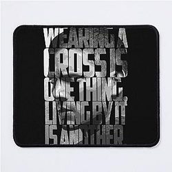 Michael Scofield Black Motivational Typography Mouse Pad