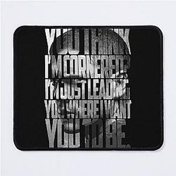 Michael Scofield Black Motivational Typography with Camouflage Design Mouse Pad