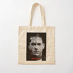 Black and White Prison Break Michael Scofield quote Cotton Tote Bag