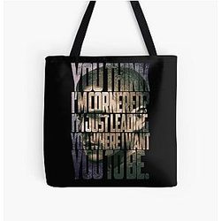 Michael Scofield Motivational Typography Camouflage Design Tote Bag