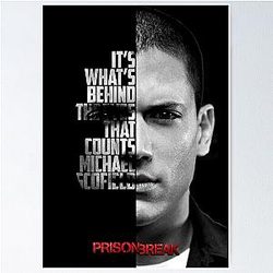 Black and Michael Scofield Prison Break Poster