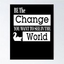 Be The Change You Want To See In The World Paper Cranes Prison Break Poster