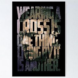 Michael Scofield Bold Motivational Typography with Camouflage Design Poster