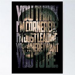 Michael Scofield Bold Typography Camouflage Design Poster