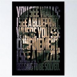 Michael Scofield Bold Typography with Camouflage Design