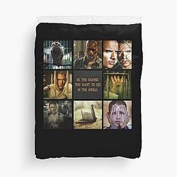 Be The Change You Want To See In The World Michael Scofield Duvet Cover