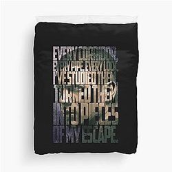 Michael Scofield Bold Typography Camouflage Design Duvet Cover