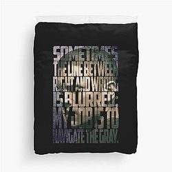 Michael Scofield Motivational Typography Camouflage Design Duvet Cover