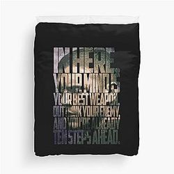 Michael Scofield Bold Typography Camouflage Design Duvet Cover