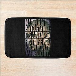 Michael Scofield Bold Motivational Typography Camouflage Design Bath Mat