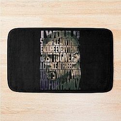 Michael Scofield Camouflage Design Bath Mat