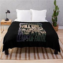 Michael Scofield Bold Typography Camouflage Design Throw Blanket