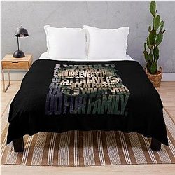 Michael Scofield Bold Motivational Typography with Camouflage Design Throwkeywords Blanket