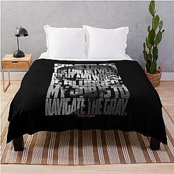 Michael Scofield Black Motivational Typography Throw Blanket