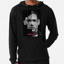 Black and white Michael Scofield Prison Break quote Lightweight Hoodie