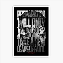 Michael Scofield Black Motivational Typography with Camouflage Design Sticker