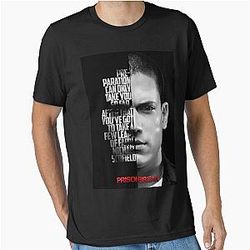 Black and White Michael Scofield Prison Break T-Shirt