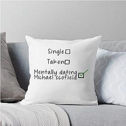 Mentally Dating Michael Scofield Throw Pillow