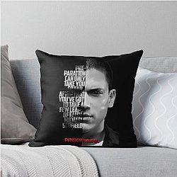 Black and White Michael Scofield Prison Break Throw Pillow