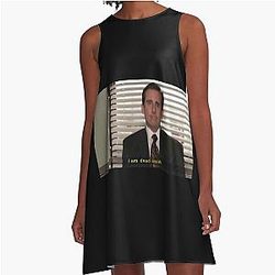 The Office US Quote Michael Scott I am dead inside  A-Line Dress