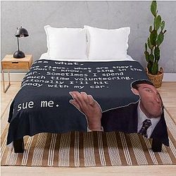 Michael Scott Quote The Office Throw Blanket