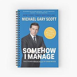 The Office:  I Manage by Michael Scott Spiral Notebook
