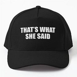 That's What She Said Michael Scott Black Baseball Cap