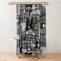 The Wise Word of Michael Scott Shower Curtain