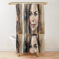 Watercolors with Michelle Monaghan Shower Curtain