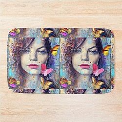 Fly with Michelle bath mat