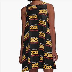 Welcome to 2023 Michelle Yeoh A Line Dress