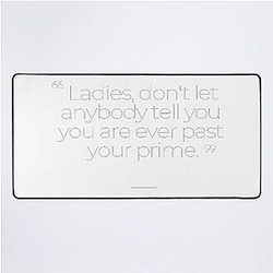 Michelle Yeoh Inspirational Quotes Desk Mat