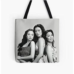 Young Zhang Ziyi Gong Li Michelle Yeoh Trio Hi Res Promo Photo All Over Print Tote Bag