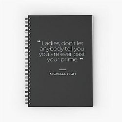 Michelle Yeoh Inspirational Quotes Notebook