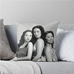 Young Zhang Ziyi Gong Li and Michelle Yeoh Promo Photo Throw Pillow