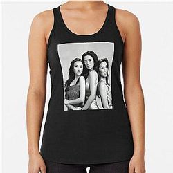 Young Zhang Ziyi Gong Li Michelle Yeoh Trio Hi Res Photo Racerback Tank Top