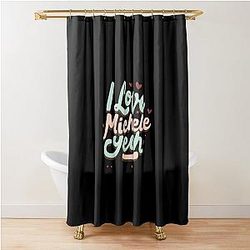 I Love Michelle Yeoh Shower Curtain